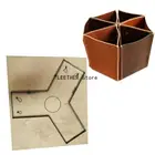 Новый японский ручной кожаный нож со стальным лезвием, модель сделай сам