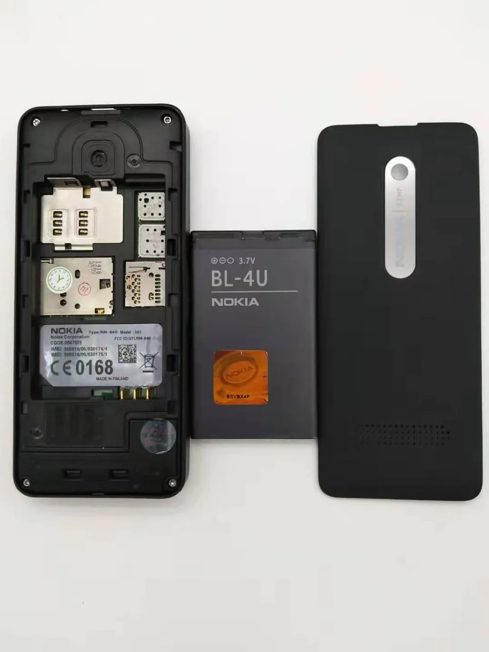 Горячая Распродажа разблокированный Nokia 301 GSM 2,4 ''две sim-карты МП мобильный телефон Восстановленный