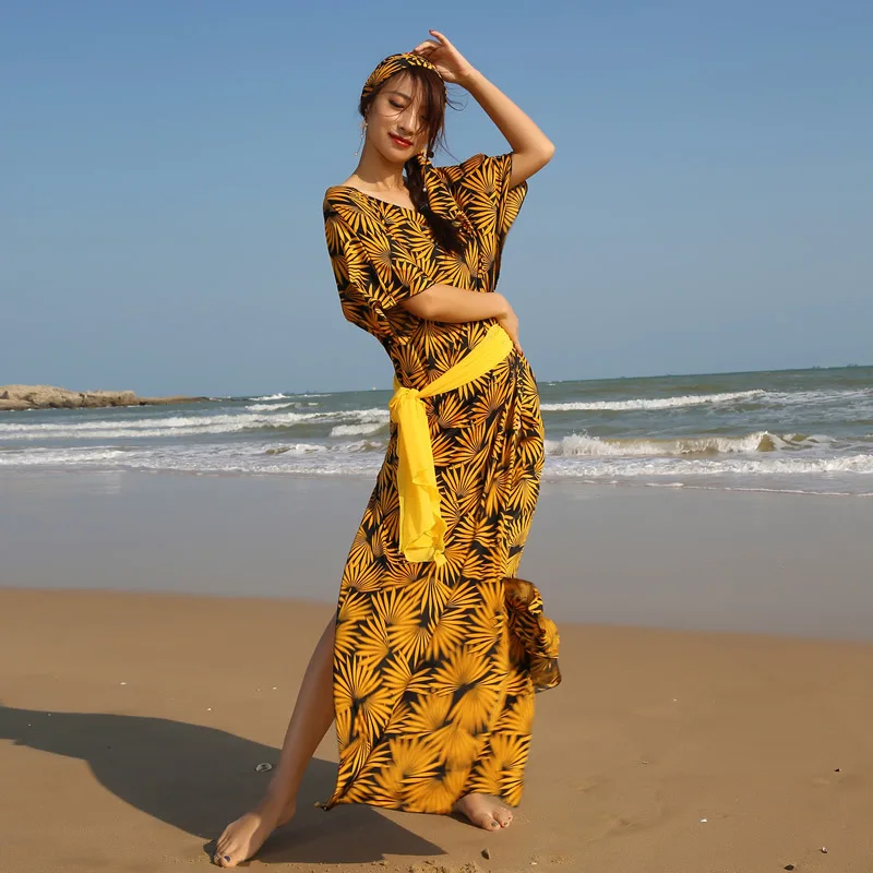 Новинка модная женская танцевальная одежда для танца живота платье балади