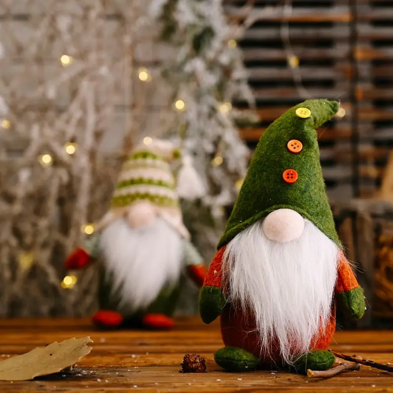 Handmade Christmas Elf Decoration Standing Swedish Gnome Tomte Toy Doll Ornaments Thanks Giving Day Gifts girlfriend and boy | Дом и сад