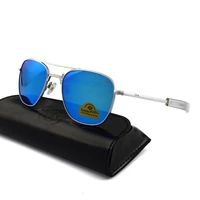 american optical ao sunglasses men air force pilot aviation sunglasses colored tempered glass sun glasses boutique brand ao55 57