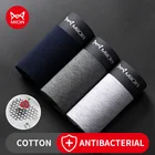 MiiOW Мужское нижнее белье из органического хлопка, мужские антибактериальные шорты-боксеры, мужские трусы, сексуальные мужские трусы, боксеры, Новинка