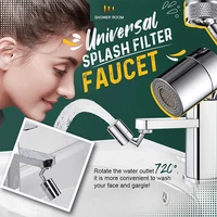 universal splash filter faucet 720%c2%b0 rotate water outlet faucet extender bubbler sprayer kitchen bathroom sink accessories