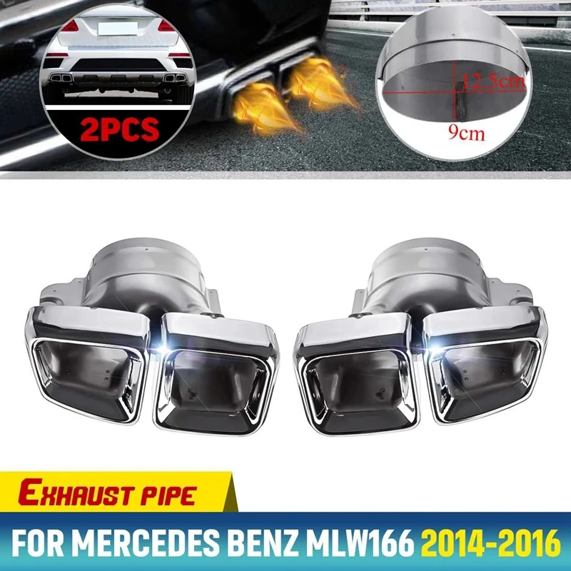 

Наконечник Выхлопной Трубы AMG из нержавеющей стали для Mercedes-Benz C-Class W204 C300 C350 C63 2008-14 F-71-0023-01-D