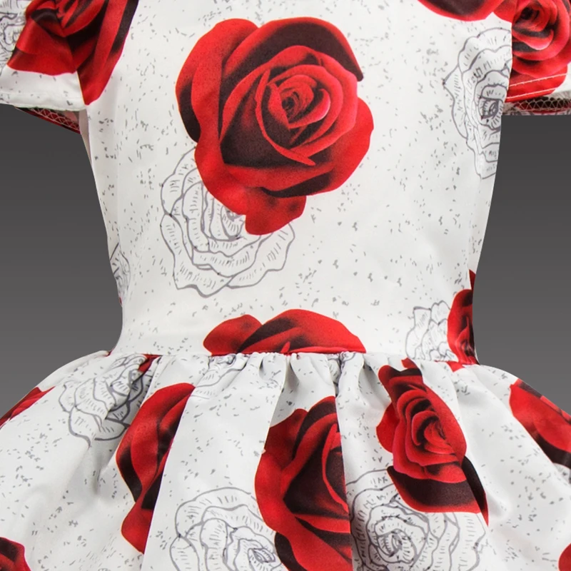 Детское платье с юбкой годе юбкой-годе и цветочным принтом | Свадьбы торжества