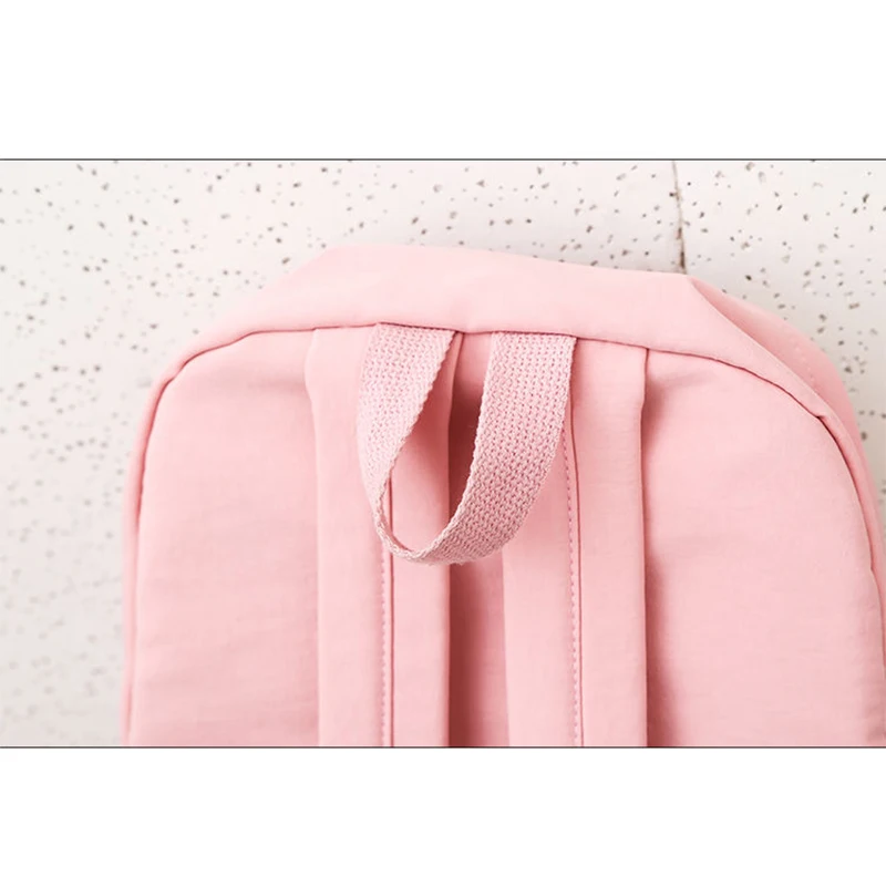Женский рюкзак школьные сумки для девочек подростков розовый легкий Оксфорд