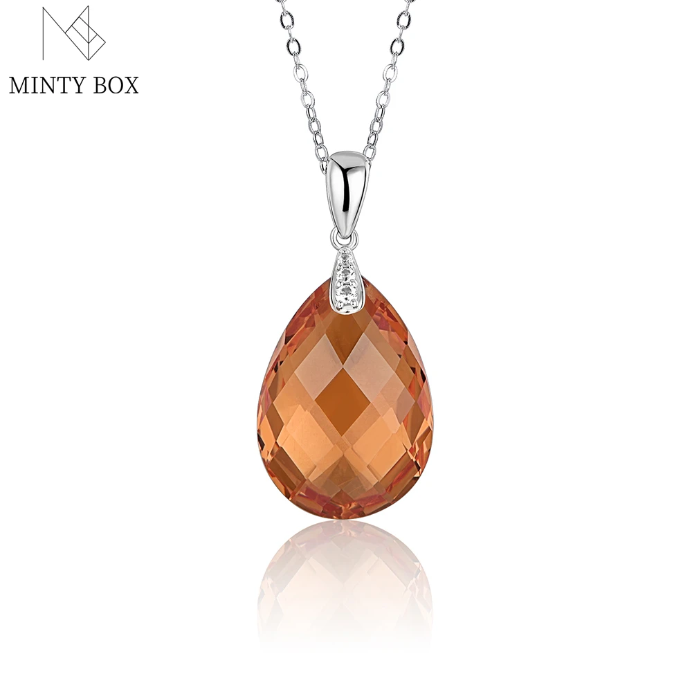 

Mintybox Zultanite Color Change 925 Sterling Silver Pendant Necklace Simple Casual Style for Women Christmas Gifts Fine Jewelry