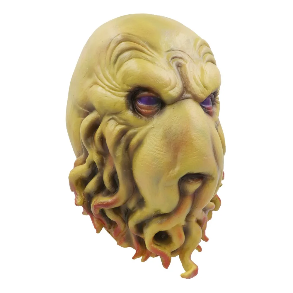 История Cthulhu mythhos большие старые маски для костюмированной вечеринки Cthulhu ужас полная голова латексная маска шлем маски на Хэллоуин
