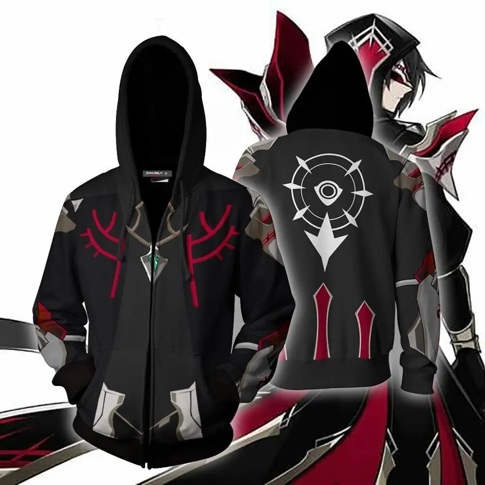 2019 игра ELSWORD raven толстовки кофты Косплей костюмы толстовка мужская и женская