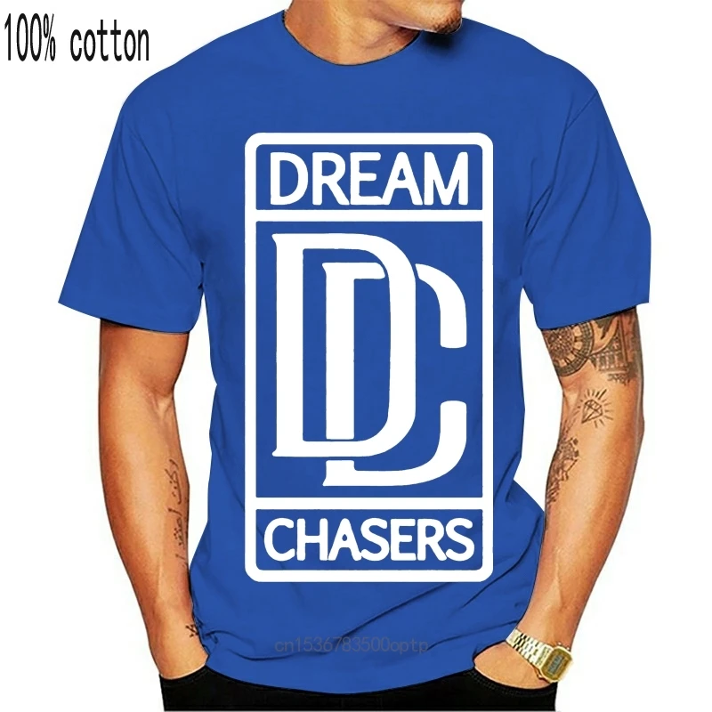 

New Mannen Tee Dream Chasers t-shirt Hoge Kwaliteit DIY Causale Clothings 100% Katoen O-hals Korte Mouwen Grafische Plus Size