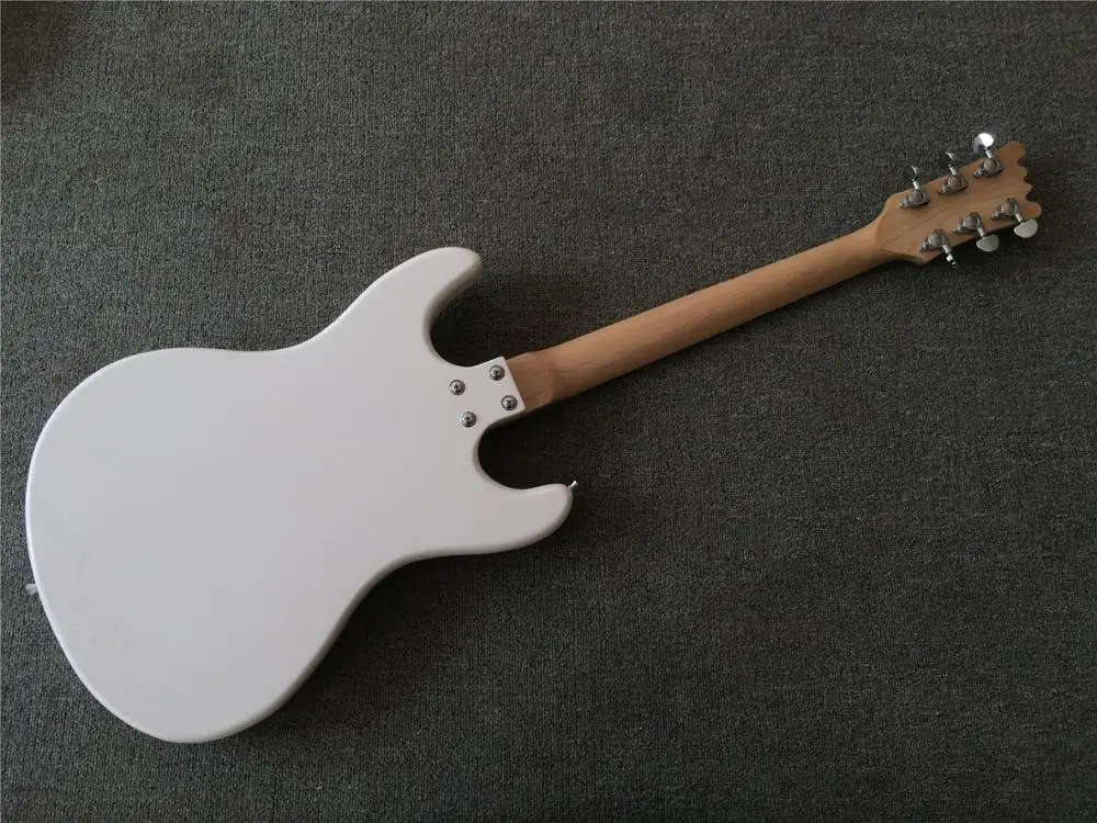 Белая модель Mosrite Инкрустация в горошек Бесплатная доставка|Гитары| |
