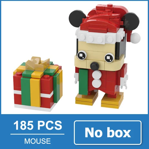 Mouse no box LOZ клоун мдональд Рональд Humburger Мини Строительные блоки 249 шт кирпичная голова фигурка игрушка подарок для детей в возрасте 6+ официальный авторизованный - Цвет: Mouse no box