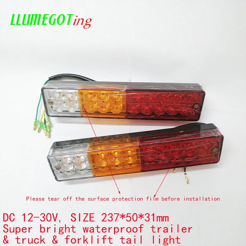 2 шт. автомобильный водонепроницаемый задний Предупреждение онарь 12-30 в 20