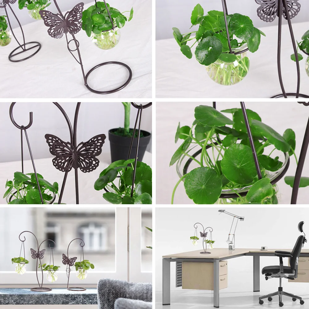 Креативный дизайн бабочка плантатор стеклянная ваза Террариум Гидропонные
