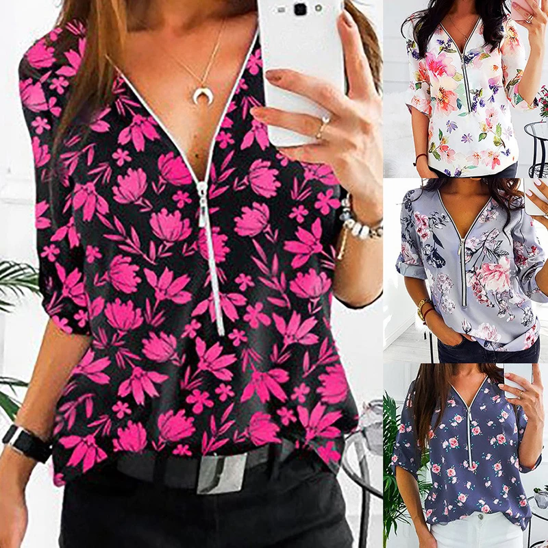 Женские сексуальные рубашки для йоги с цветочным принтом винтажные девушек 2020