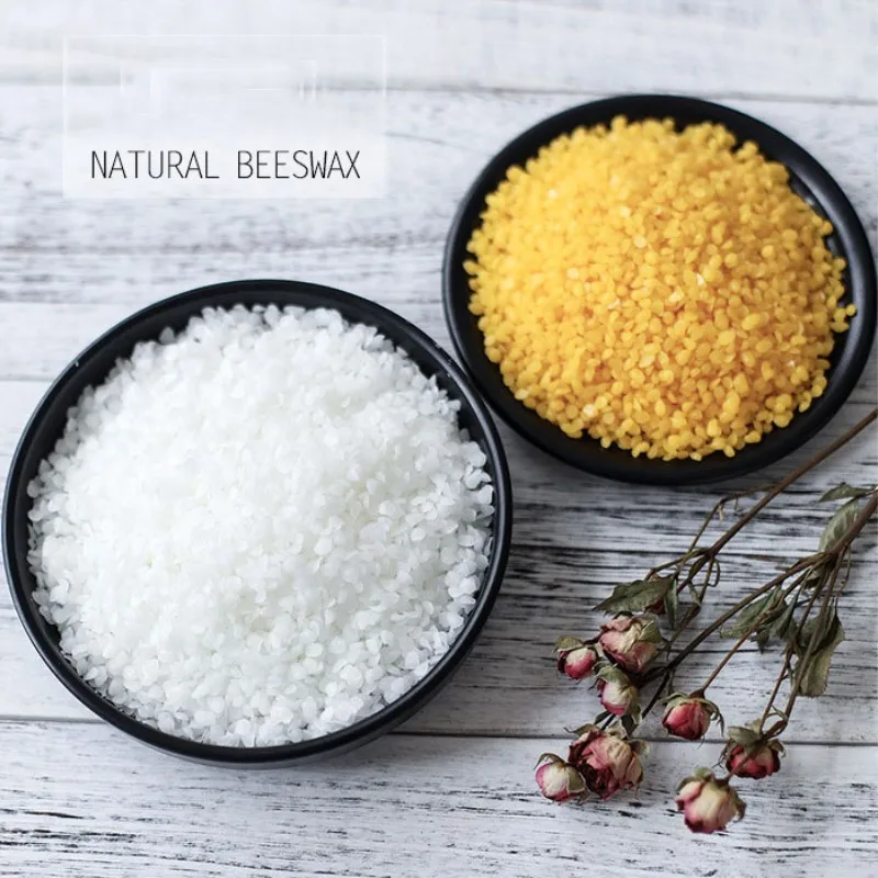 

50g/100g Yellow White Natural Beeswax Particles DIY Candle Making Supplies Waxed Candles Wicks Raw Material Handmade Gift