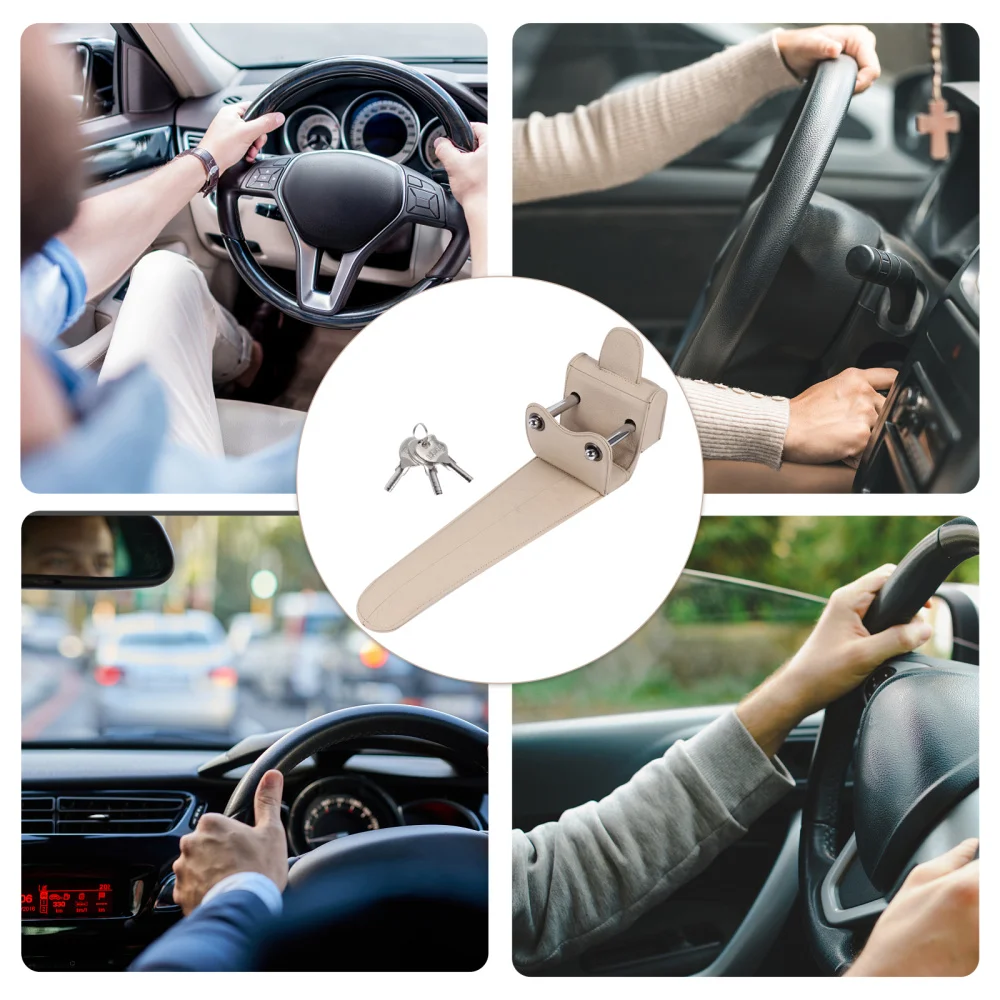 

1pc Anti-Theft Car Steering Wheel Lock SUV Lock Truck Steering Wheel Lock