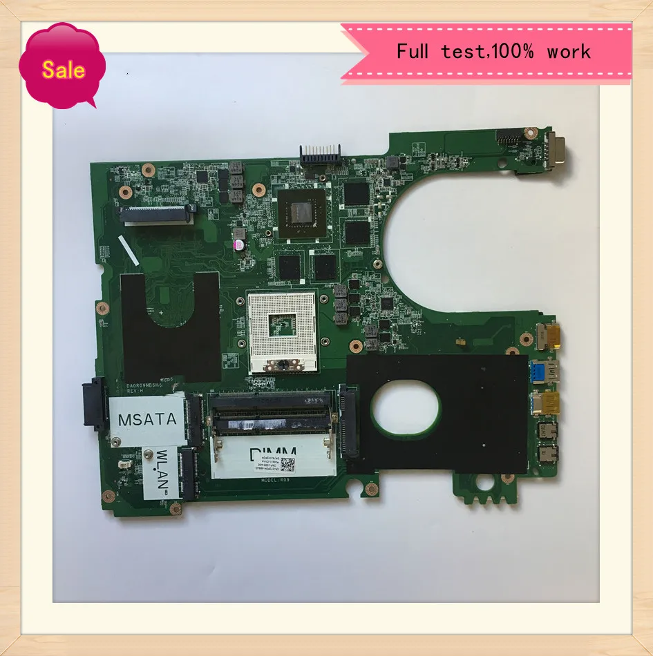 

DA0R09MB6H1 REV H CN-072P0M 072P0M For Dell inspiron 17R 7720 laptop motherboard HD4000 GT650M GPU DDR3 fully test
