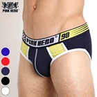 Трусы PINKHERO мужские, удобное хлопковое нижнее белье, пикантные трусы, лоскутные дышащие мужские трусы
