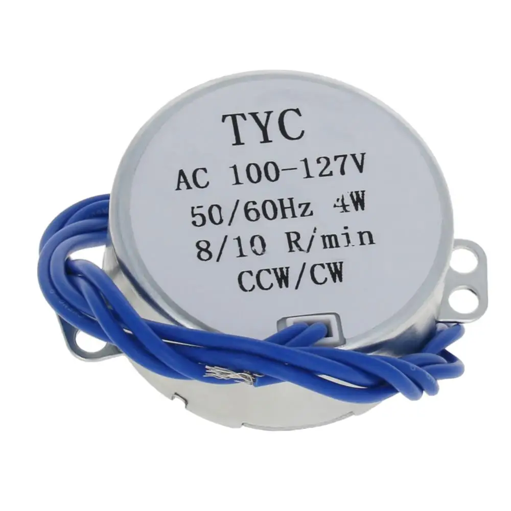 Fielect 1/2pcs High Quality Synchronous Motors CW/CCW Speed 8-10RMP Power 4W Voltage 110V Steering Metal Plastic Material Motor |
