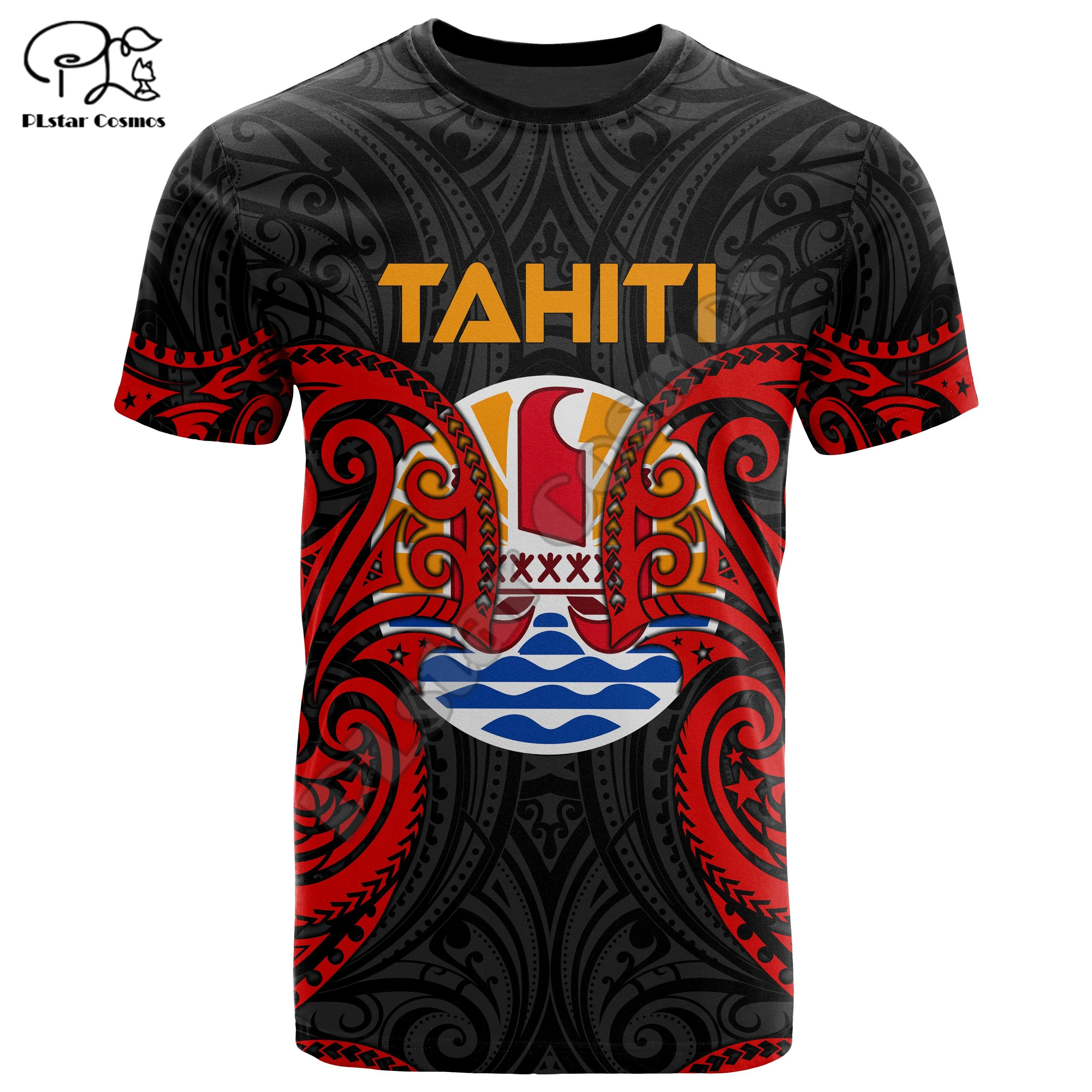 Новая мода Французский Полинезия флаг Таити Этническая культура Ретро 3DPrint