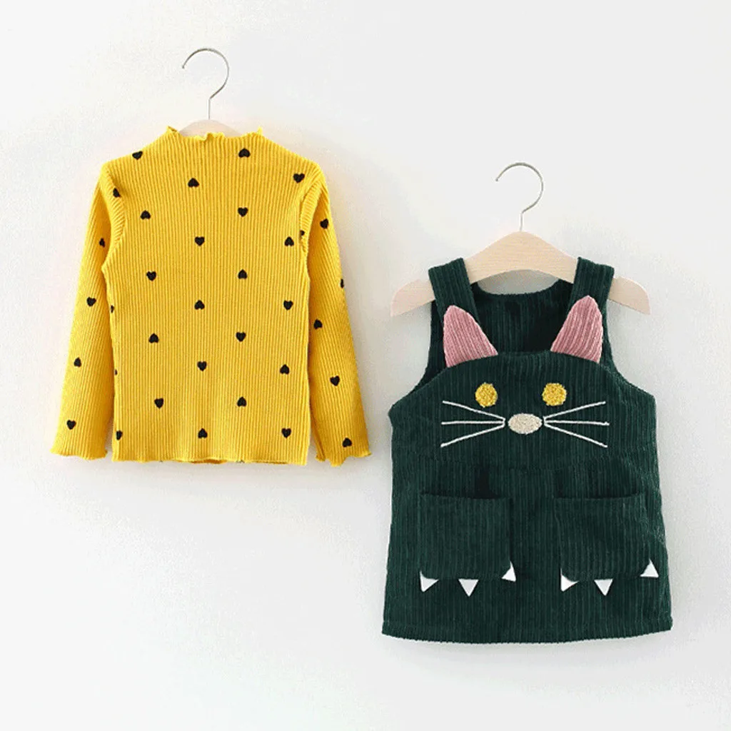 Детская вязаная для маленьких девочек топы с подтяжками юбка платье комбинация