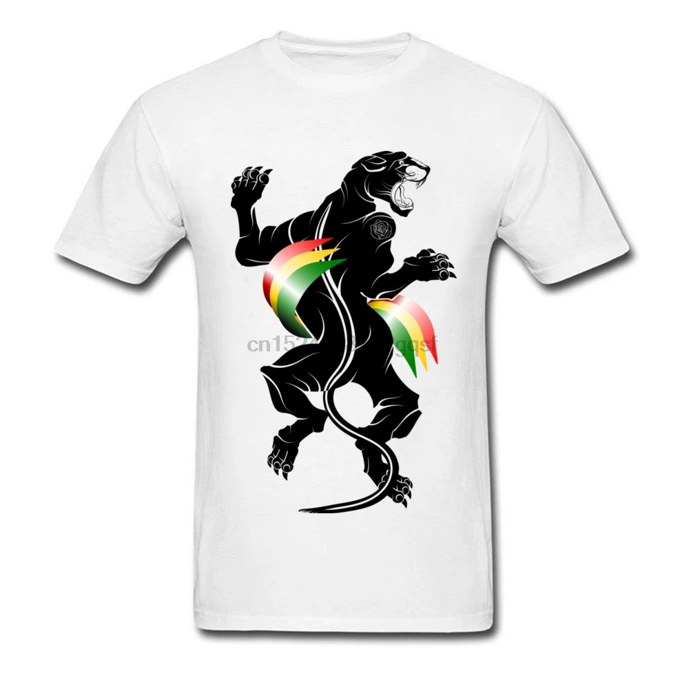 Новые мужские брендовые футболки пантера регги традиционная Татуировка картина