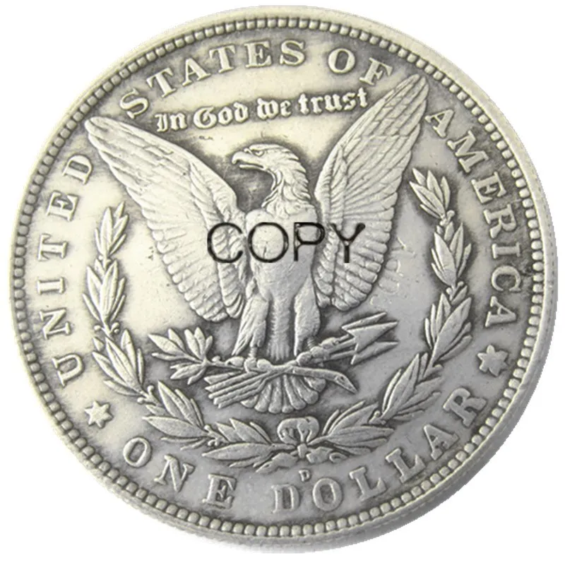 US Hobo 1921S-D Morgan Dollar Череп Зомби Скелет ручная работа Посеребренная копия монет | Дом