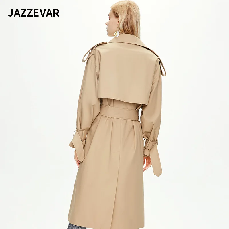 Куртка-ветровка Женская весенне-осенняя двурядная в британском стиле 2021 | одежда