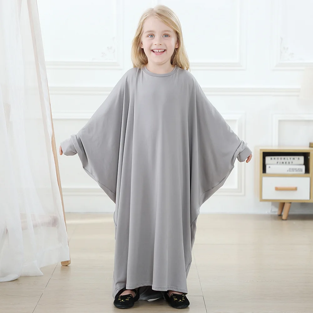 

Muslim Fashion Dress Girls Robe Eid Mubarak Vestidos Abaya Dubai Turkish Dress Abayas Children's Islamic Clothing Robe Musulman