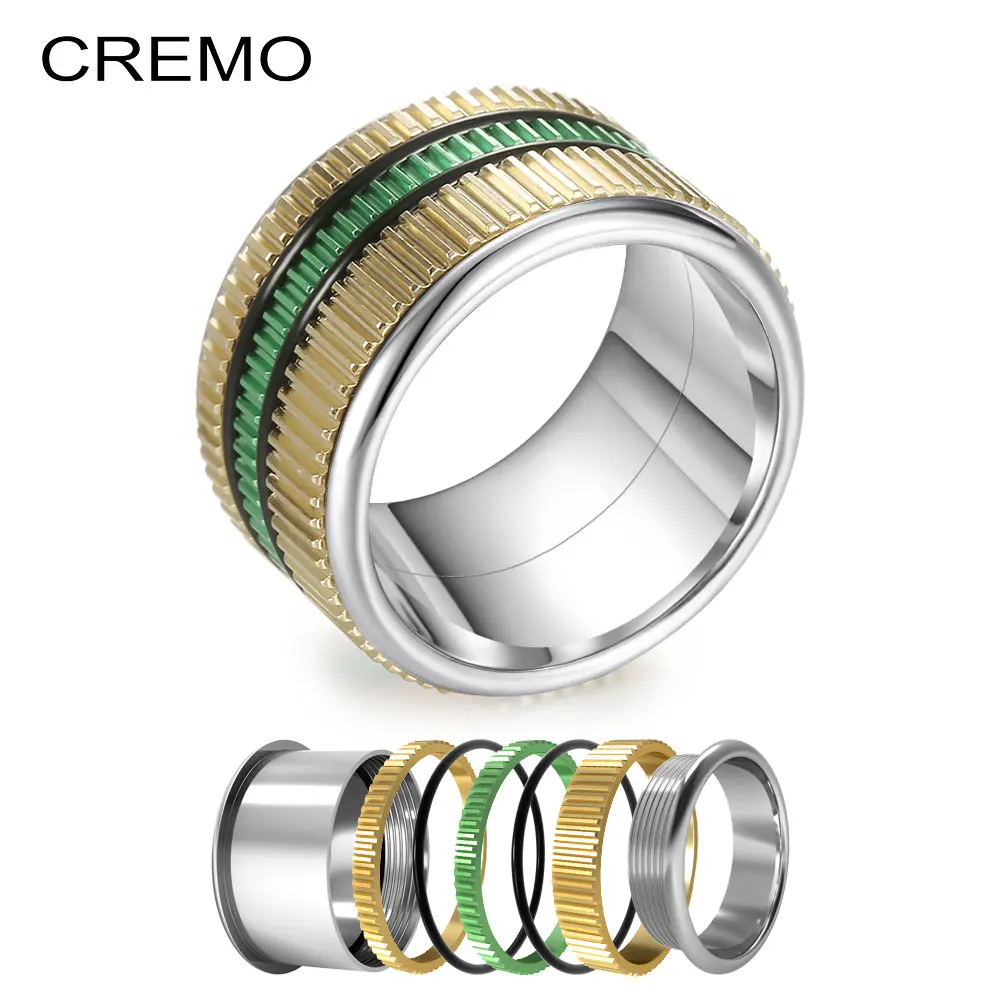 

Женское золотое кольцо Cremo, из нержавеющей стали, обручальное кольцо, Сменные аксессуары, бижутерия, подарок для девушки