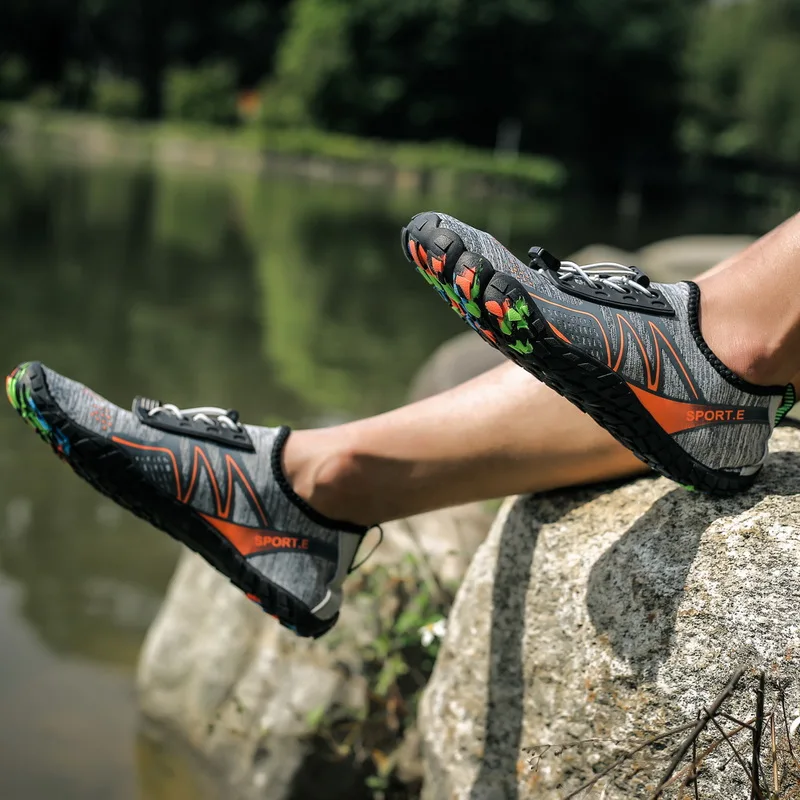 Men Women Water Shoes Quick Dry Upstream Sport Barefoot Diving Socks Non Slip Aqua Hiking Climbing Sneakers | Спорт и развлечения