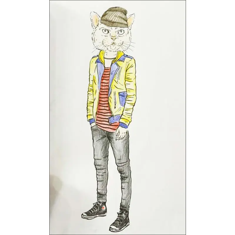 Раскраски для взрослых книжка-раскраска Кот райские книги детей снимают стресс и