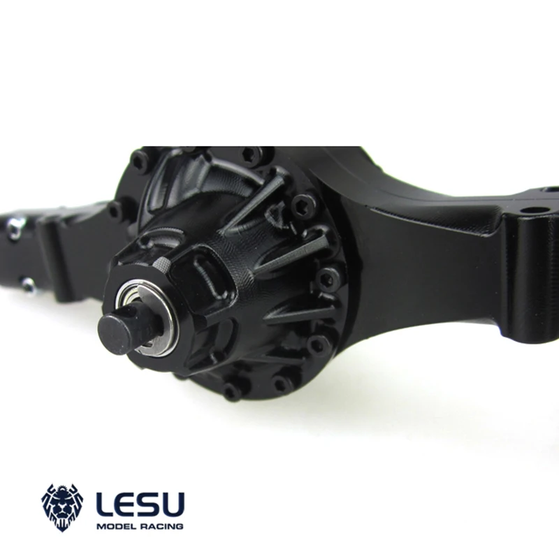 Цена Металлический задний мост LESU Q9021 для 1/14 Tamiya RC трактор грузовик гидравлический самосвал с дистанционным управлением Scania MAN Benz TH02070-SMT3