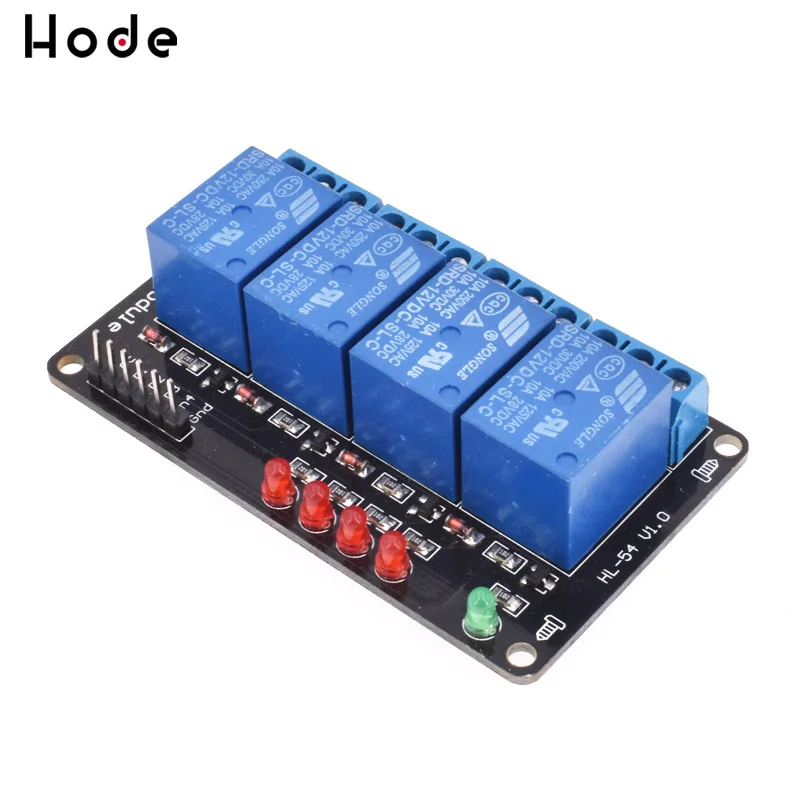 2 4 канальный Релейный модуль Интерфейс доски щит для Arduino 12 в триггер низкий
