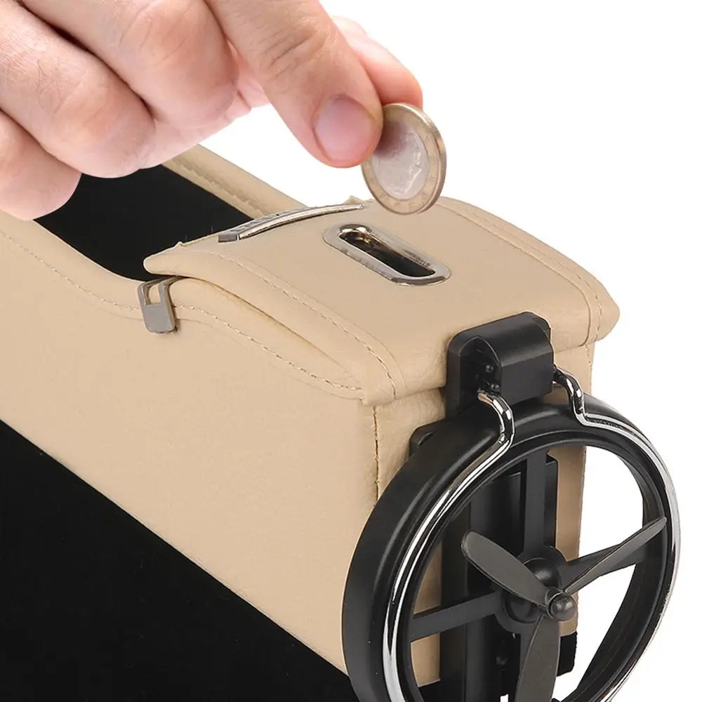 Triclicks Car Organizer Seat Gap Versatile Storage Box With Cup Holder Universal Keys Wallet Phone Coins Card | Автомобили и