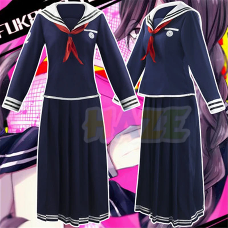 

Аниме Danganronpa Fukawa Touko школьная форма JK карнавальный костюм наряд на Хэллоуин унисекс для взрослых женщин платье