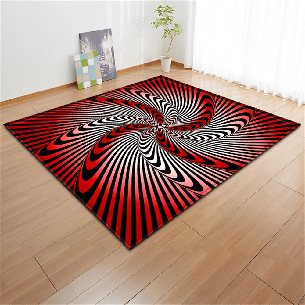 Современный абстрактный фланелевый нескользящий коврик для балкона обеденного