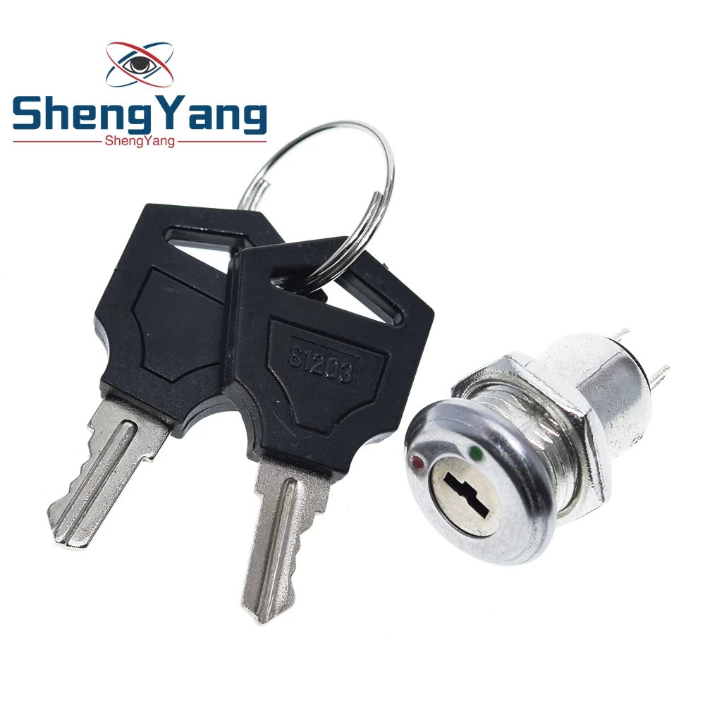 1 шт. 12 мм Нержавеющая сталь электронный переключатель с ключом вкл/выкл