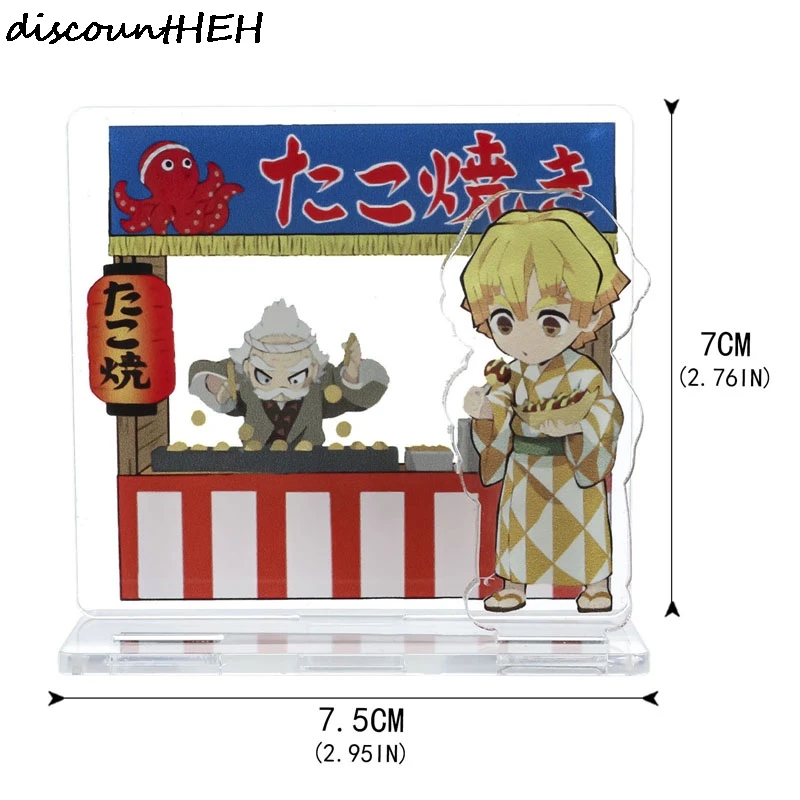 

Anime Demon Slayer Kimetsu no Yaiba Acrylic Figures Stand Model Activities Desk Decor Ornaments Cake Topper Natsu Matsuri Gifts