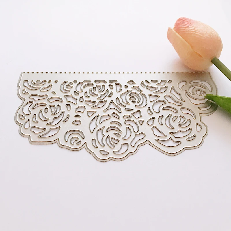 1 шт. кружевное платье с цветочным рисунком металлический Трафаретный вырубной