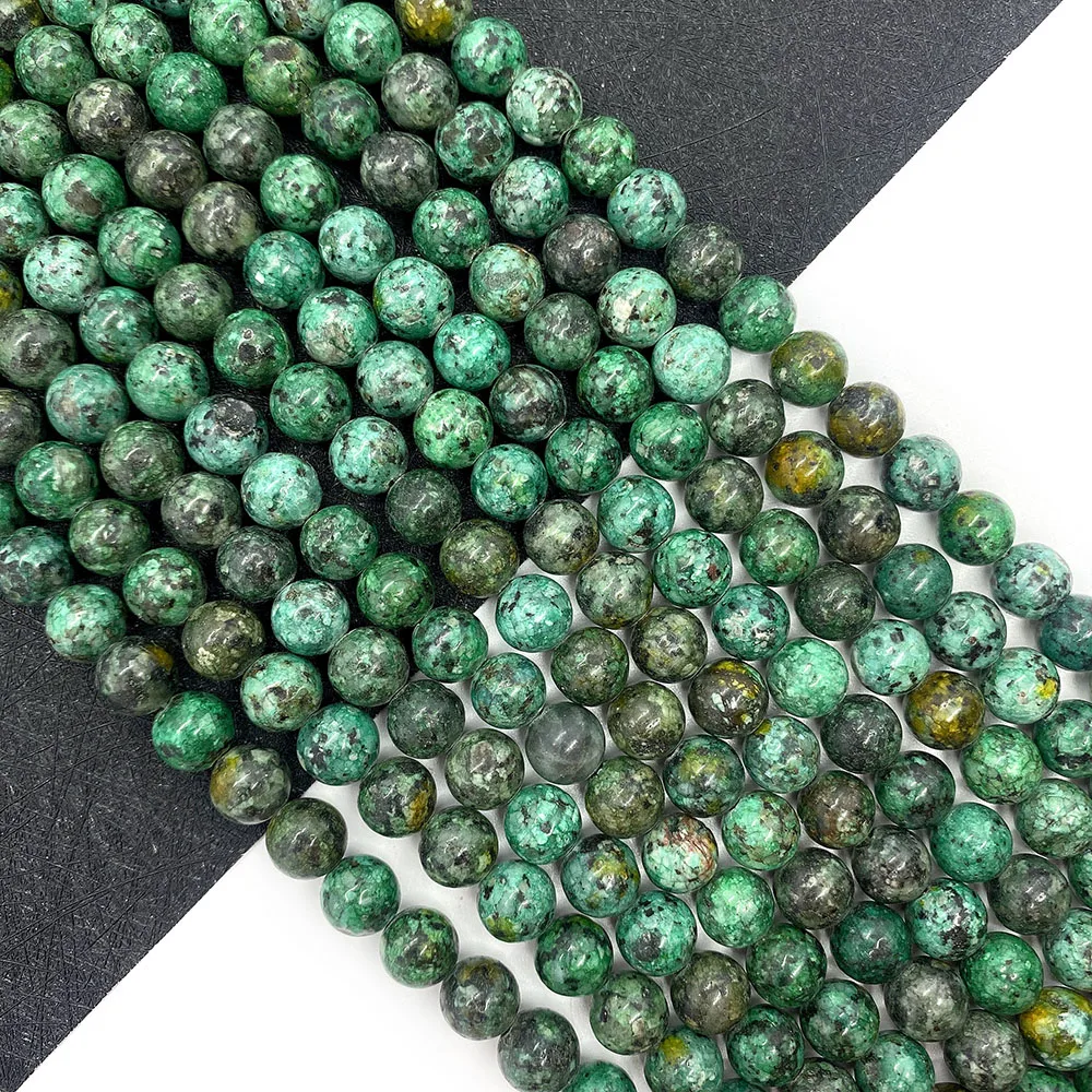 

Natural Stone African Pine Beads Round Loose Spacer Beads for DIY Jewelry Making Exquisite Necklace Accessories Gifts