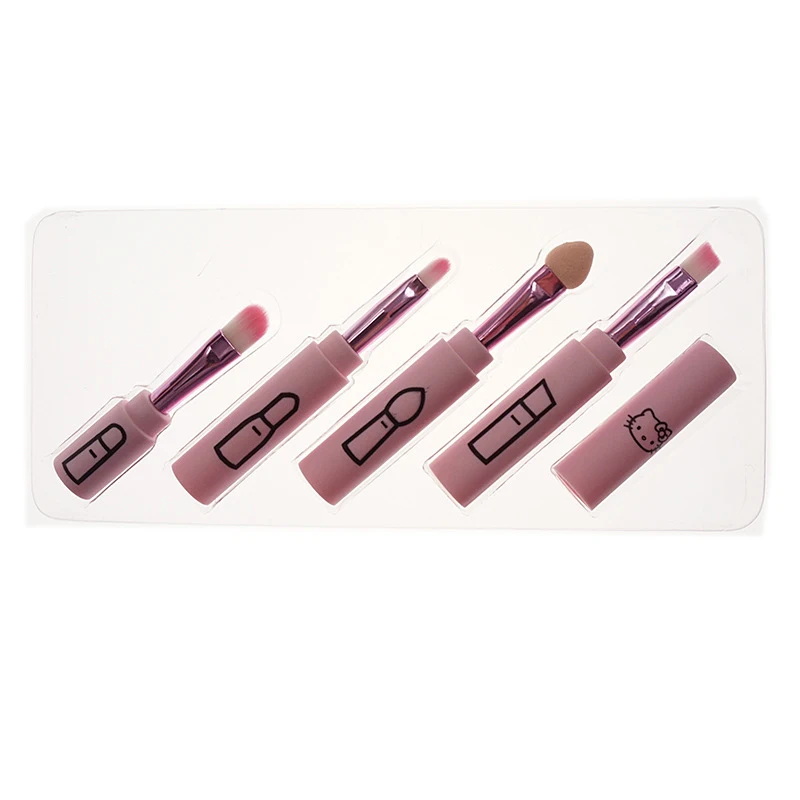 Тёмно розовый hello может подсоединиться глаз или надписью mini Кисточки для макияжа