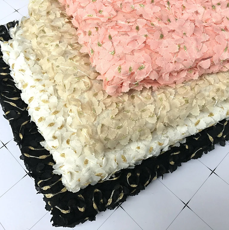 0 5 м Высококачественная кружевная шифоновая лента из ткани с золотыми дисками