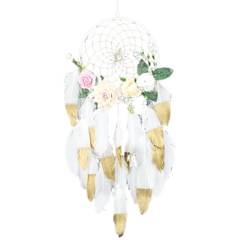 Небольшой свежий цветок кулон в виде Ловца снов дом украшения на стене ветряной