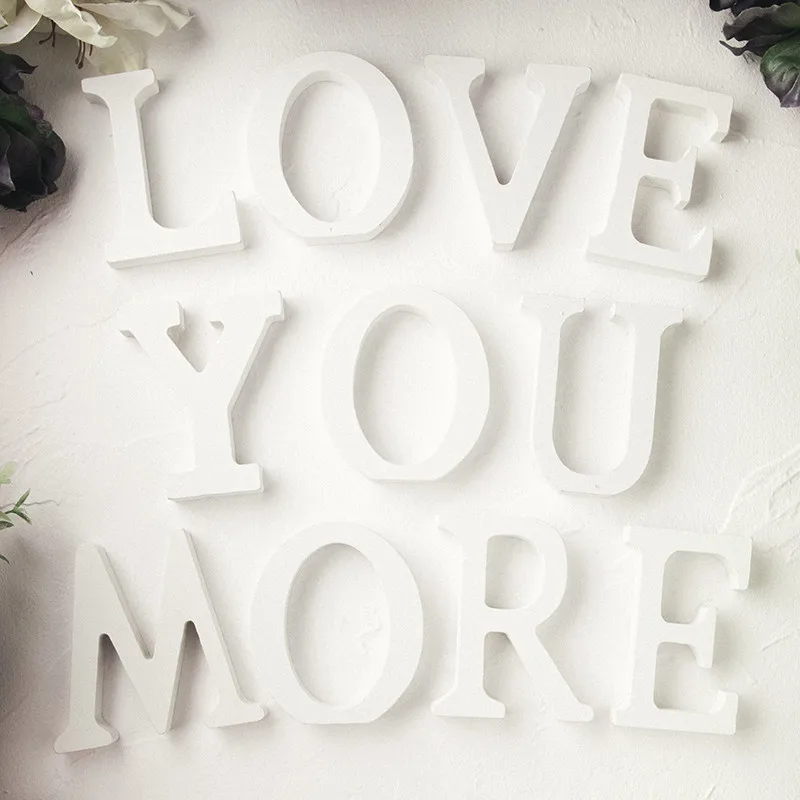 Дерево Mr Mrs Love Алфавит деревянная буква для свадьбы домашний декор