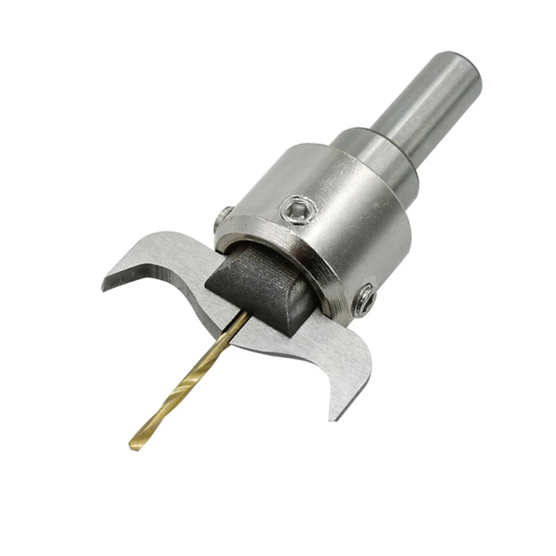 

20Pcs Silver Wooden Round Button Bead Maker Drill Bit Milling Cutter Set Moldin Dropshipping