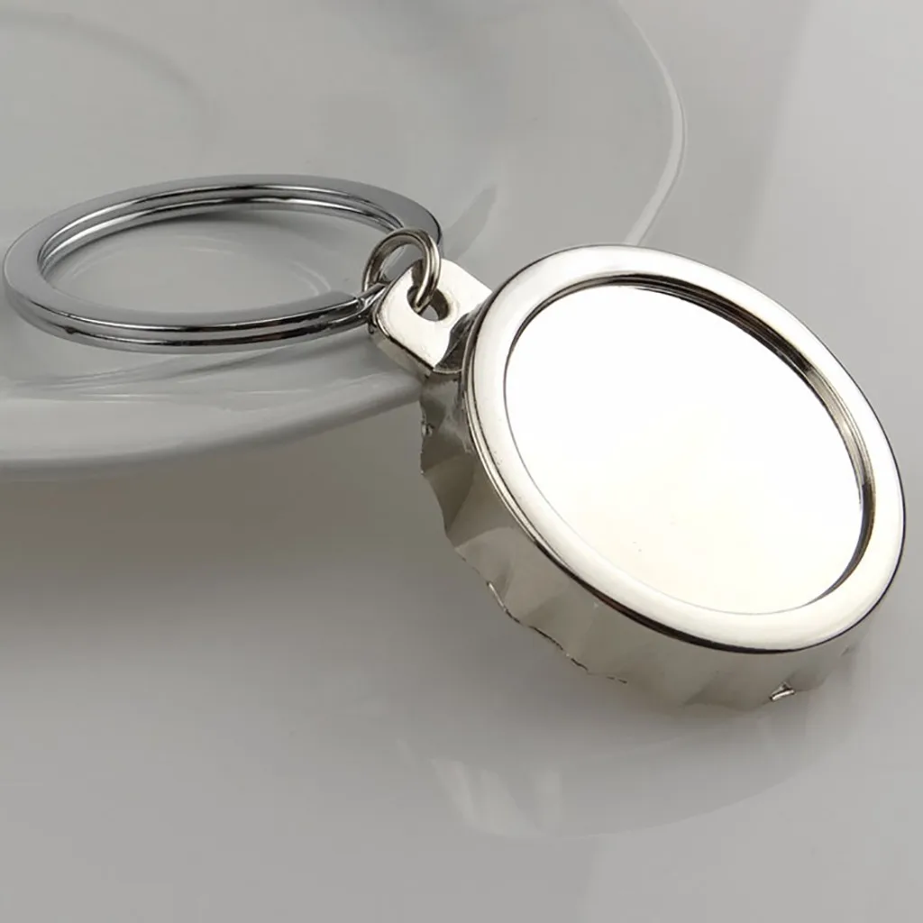 

Unisex Creative Beer Bottle Cap-Shaped Bottle Opener Keychain Keyring Gift Hot sale Kitchen Tools Accessories Opener 2021