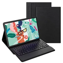 7 Color Backlit Keyboard Case for Samsung Galaxy Tab S7 FE 12.4 Tablet Cover Layout Bluetooth Keyboard DE/UK/US