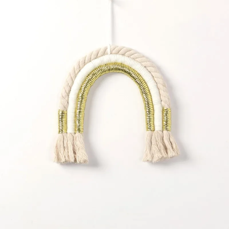 INS скандинавский гобелен с радужными кисточками ручной работы украшение для